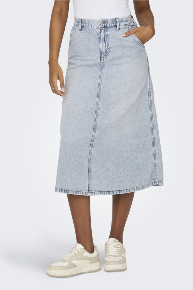 ONLMINDY HW LOOSE DNM SKIRT NOOS 15320932 Light Blue Denim